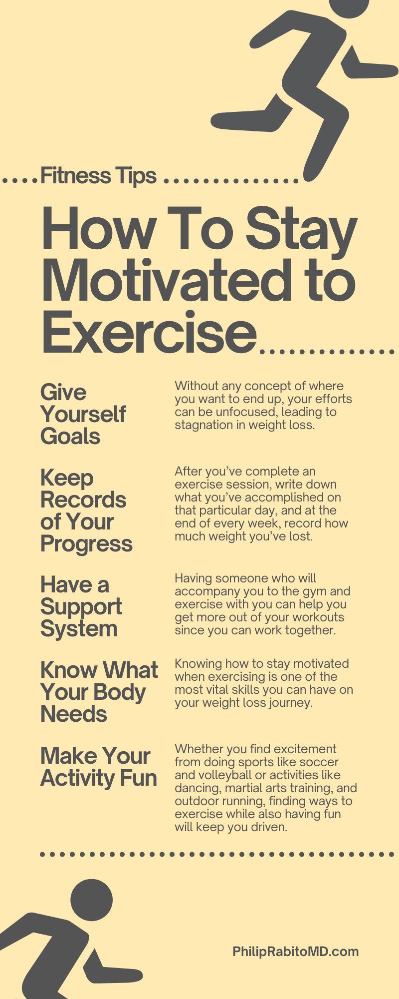 Fitness motivation tips